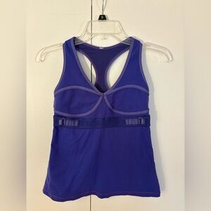 Lululemon Athletica purple fitness tank top size 8 pre-owned